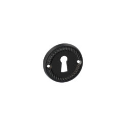 Roseta HDD Pro con ojo de llave redonda Nikita - Negro mate - Por unidad