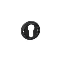 Roseta HDD Pro con apertura para bombín redonda Nikita - Negro mate - Por unidad