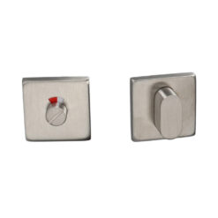 Roseta de condena HDD Pro para puertas de baño y aseo, cuadrada - Inox