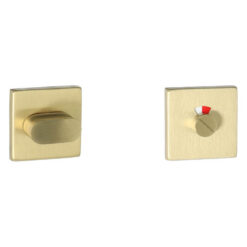 Roseta de condena HDD Pro para puertas de baño y aseo cuadrada - Cobre mate