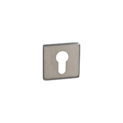 Roseta HDD Pro con entrada para cilindro cuadrada - Inox - Por unidad