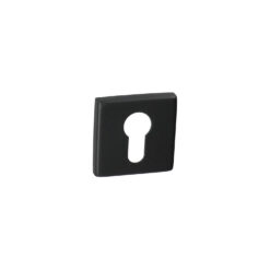 Roseta HDD Pro con entrada para cilindro cuadrada - Negro mate - Por unidad