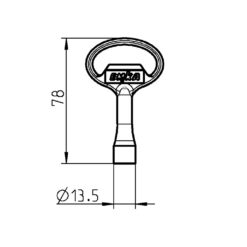 Llave EMKA 1004-26 (CNOMO 6,5 mm)