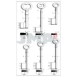 Llave en bruto JMA 1214G – vista agrupada