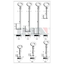 Llave en bruto JMA 1243G – vista agrupada