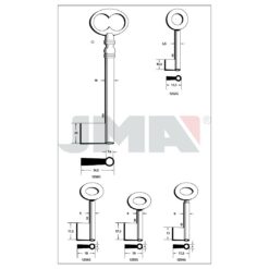 Llave en bruto JMA 1255G – vista agrupada