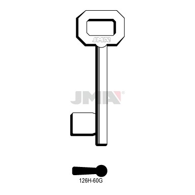 Llave en bruto JMA 126H-60G NIK