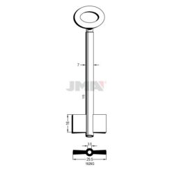 Llave en bruto JMA 1626G