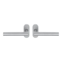 Artitec 05020 par de manillas Tipo roseta ovalada inox mate