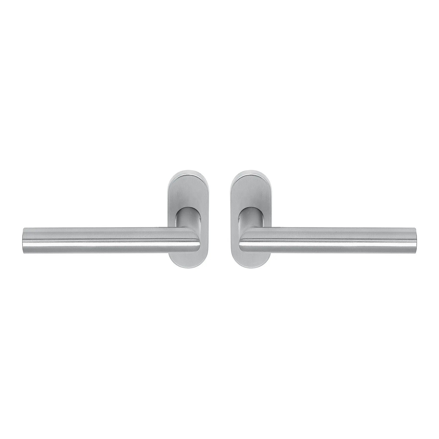 Artitec 05020 par de manillas Tipo roseta ovalada inox mate