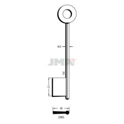 Llave en bruto JMA 234G