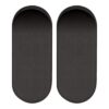 Artitec 91383-2 BL par de rosetas ciegas ovalada negro