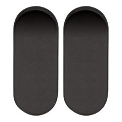 Artitec 91383-2 BL par de rosetas ciegas ovalada negro