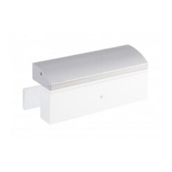 Maasland 37LC | Soporte en L con tapa embellecedora para ventosa | Para puertas que abren hacia fuera