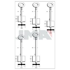 Llave en bruto JMA 609G – vista agrupada