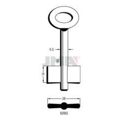 Llave en bruto JMA 620G