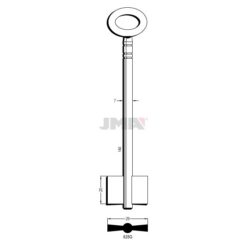 Llave en bruto JMA 625G