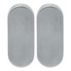 Artitec 91383-2 par de rosetas ciegas ovalada inox mate