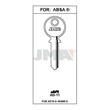 Llave en bruto JMA AB-11 – vista agrupada