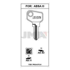 Llave en bruto JMA AB-7I – vista agrupada