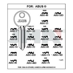 Llave en bruto JMA ABU-76 – vista agrupada