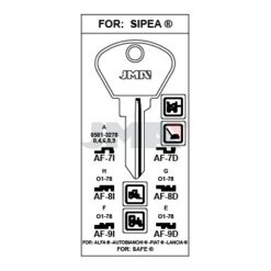 Llave en bruto JMA AF-7D – vista agrupada