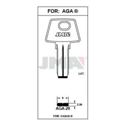 Llave en bruto JMA AGA-29 – vista agrupada