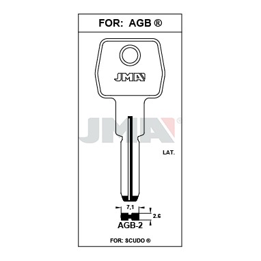 Llave en bruto JMA AGB-2 – vista agrupada