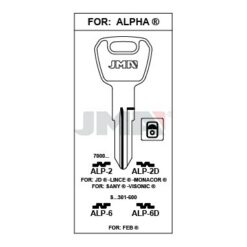Llave en bruto JMA ALP-2 – vista agrupada
