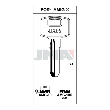 Llave en bruto JMA AMG-10D – vista agrupada