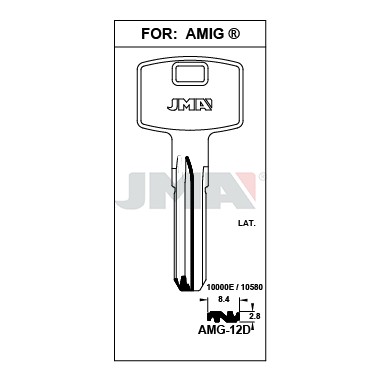 Llave en bruto JMA AMG-12D – vista agrupada