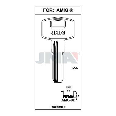 Llave en bruto JMA AMG-9D – vista agrupada