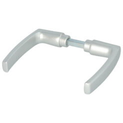 AMI Manilla de puerta tipo 332 | Modelo de bloque | Aluminio F1 | Incl. cuadradillo | Para grosor de puerta hasta 57 mm