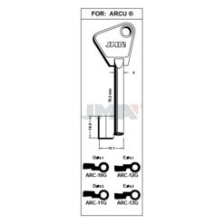Llave en bruto JMA ARC-13G – vista agrupada