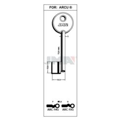 Llave en bruto JMA ARC-15G – vista agrupada