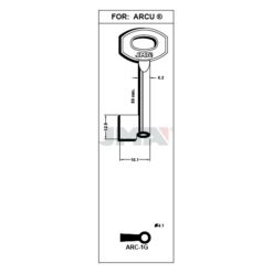 Llave en bruto JMA ARC-1G – vista agrupada