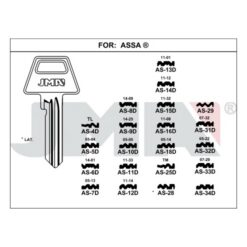 Llave en bruto JMA AS-13D – vista agrupada
