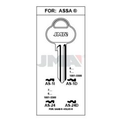 Llave en bruto JMA AS-24 – vista agrupada