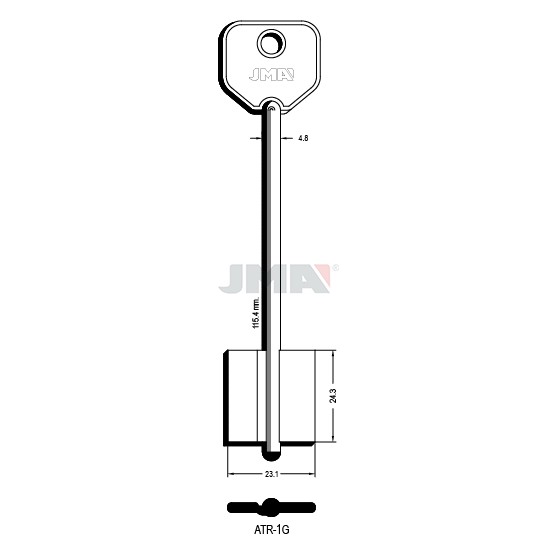 Llave en bruto JMA ATR-1G