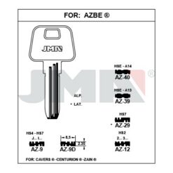 Llave en bruto JMA AZ-9 – vista agrupada