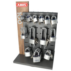 Expositor de candados ABUS 100 Years Limited Edition | Lleno