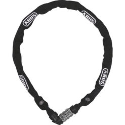 Abus 1200/110 Web - Candado de cadena con código para bicicleta - Negro - 110 cm