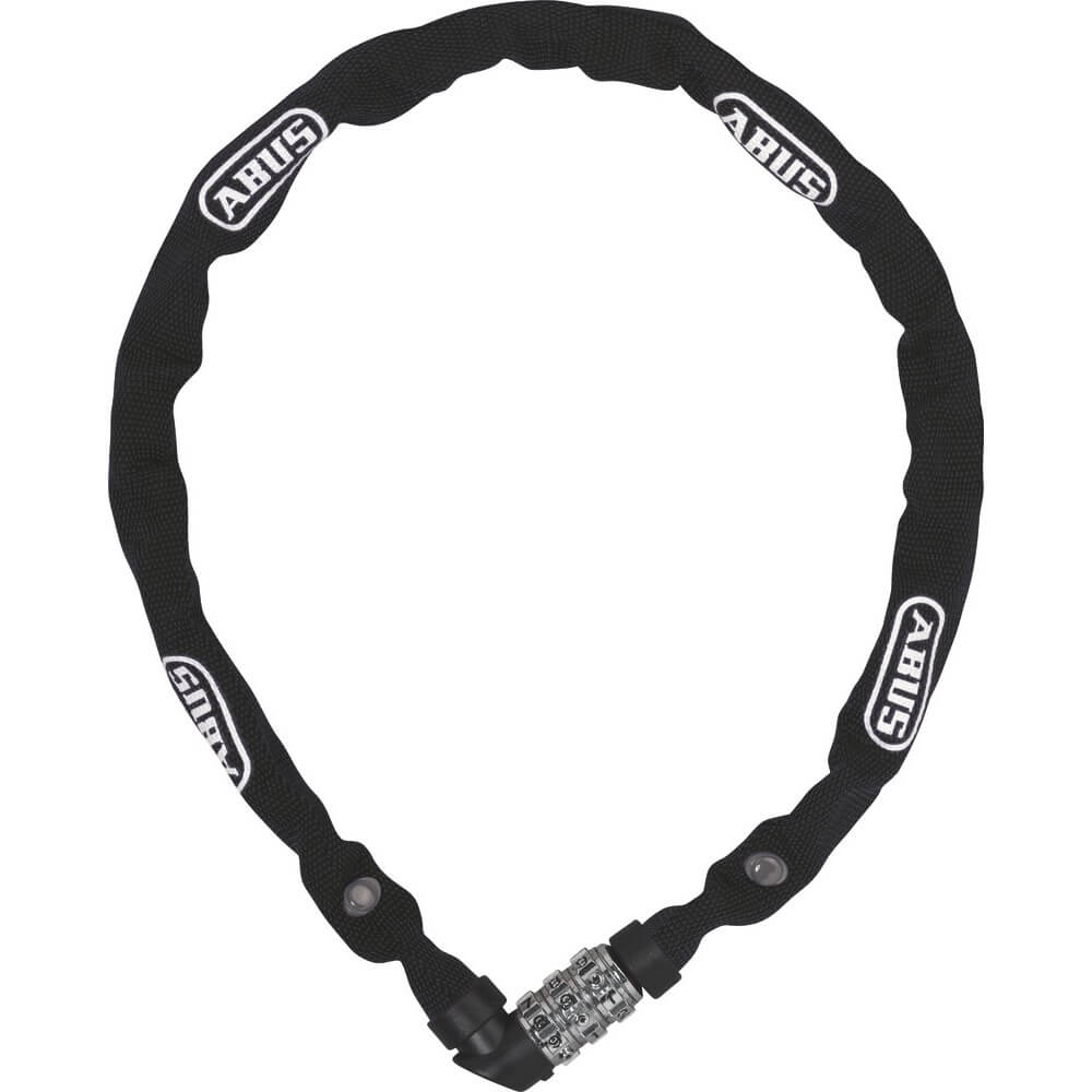 Abus 1200/110 Web - Candado de cadena con código para bicicleta - Negro - 110 cm