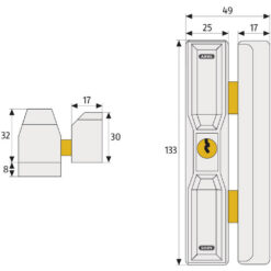 Abus DF88 | Cerrojo para ventanas de tejado | SKG** - 4
