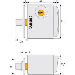 Abus FTS3002 | Cerrojo de sobreponer para ventana | Apertura hacia fuera - 5