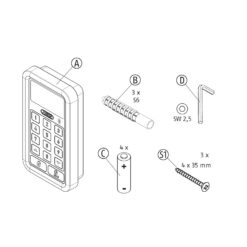 Abus HomeTec Pro CFT3100 | Teclado Bluetooth para Abus ONE
