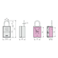 Abus Keygarage 797 ONE | Caja de llaves inteligente con arco