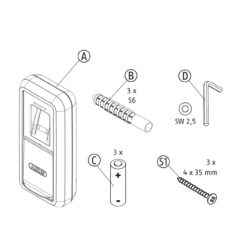 Abus HomeTec Pro CFS3100 | Lector de huella Bluetooth para Abus ONE