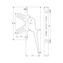 Argenta Type 70 | Manilla de ventana | Doble accionamiento con 2 horquillas - 2
