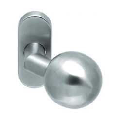 Pomo fijo esférico Artitec | Cuello curvado | Inox mate | Clase 3/4